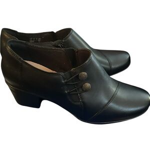 Clarks Black Ankle Booties